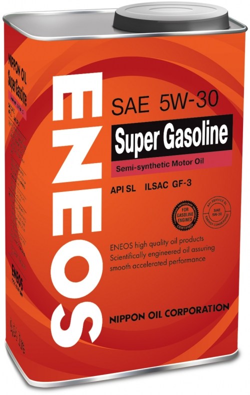 Моторное масло ENEOS Super Gasoline Semi-Synthetic SL SAE 5W-30 (0,946л)