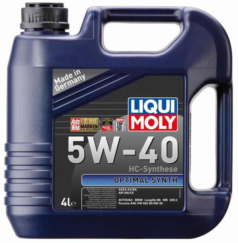 Моторное масло LIQUI MOLY Optimal Synth SAE 5W-40 (4л)