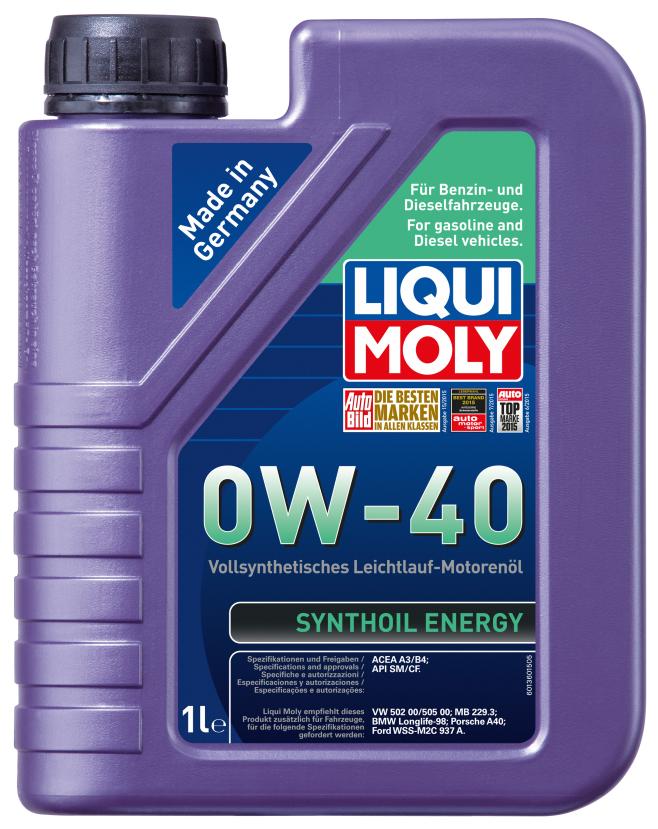 Моторное масло LIQUI MOLY Synthoil Energy SAE 0W-40 (1л)
