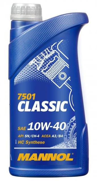 Моторное масло MANNOL Classic SM/CF SAE 10W-40 (1л)