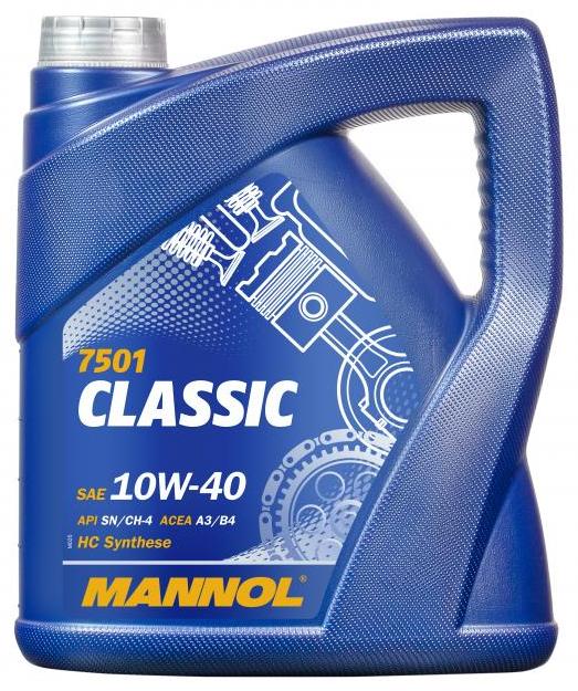 Моторное масло MANNOL Classic SM/CF SAE 10W-40 (4л)