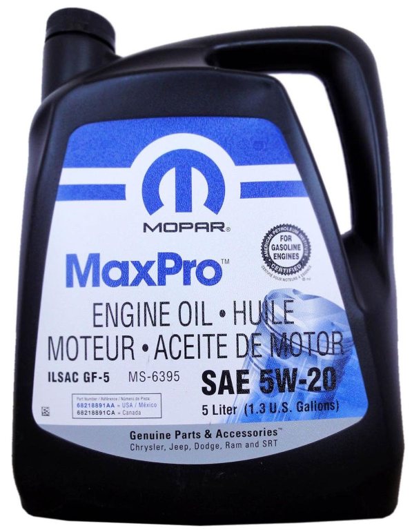 Моторное масло MOPAR MaxPro SN SAE 5W-20 (5л)