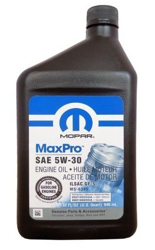 Моторное масло MOPAR MaxPro SN SAE 5W-30 (1л)