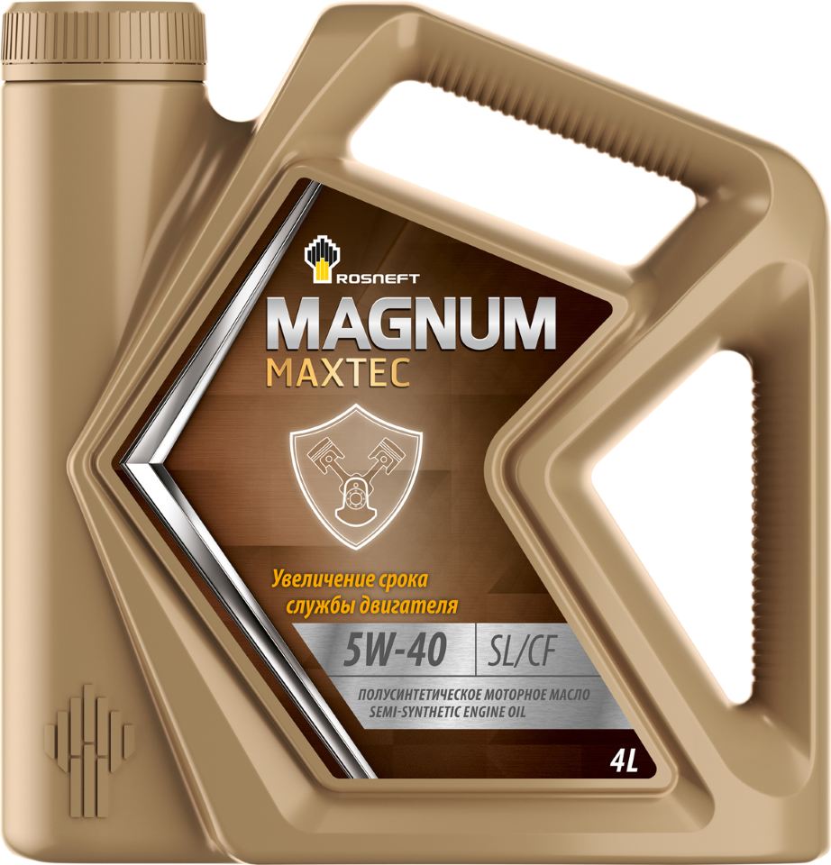 Моторное масло РОСНЕФТЬ Magnum Maxtec SAE 5W-40 (4л)