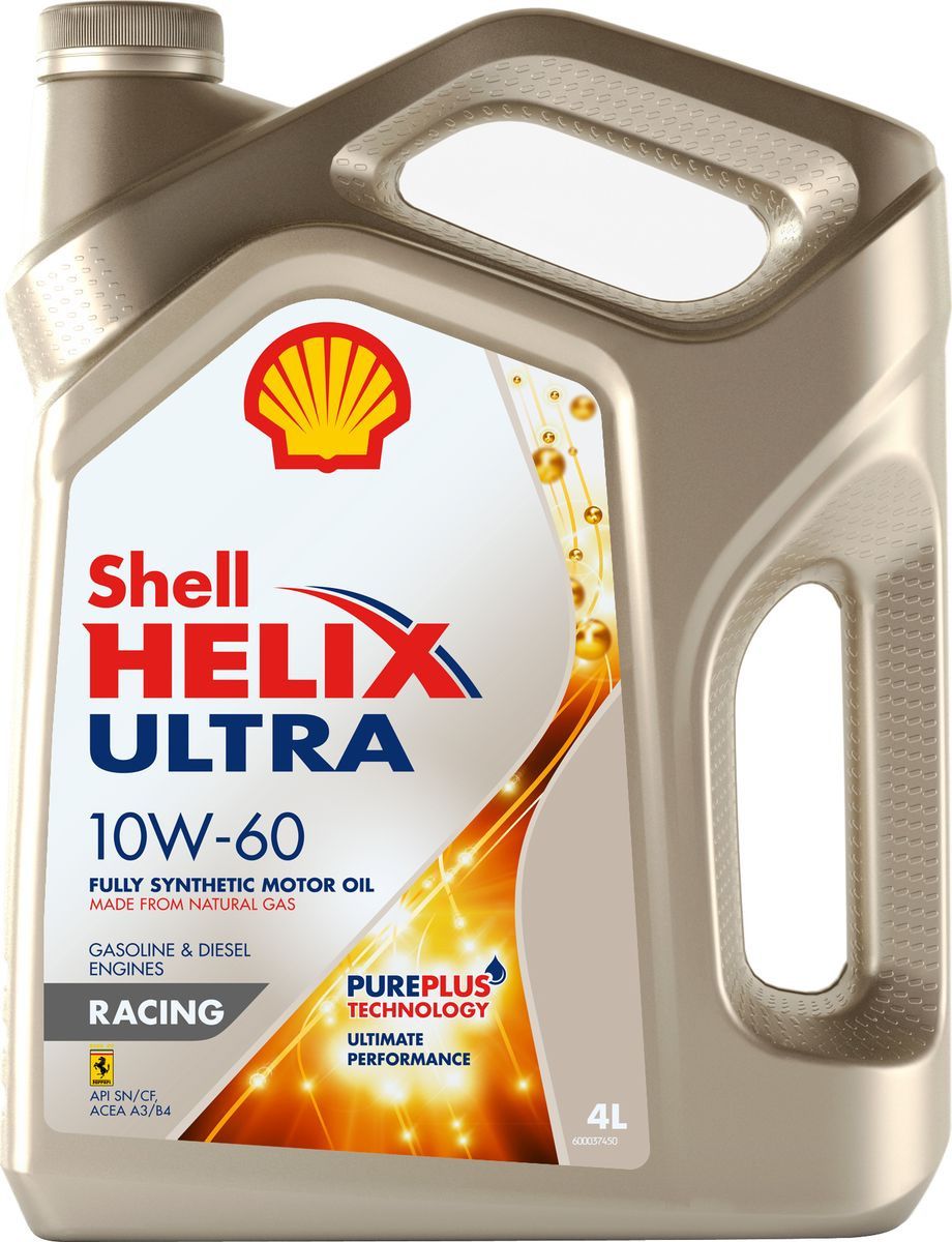 Моторное масло SHELL Helix Ultra Racing SAE 10W-60 (4л)