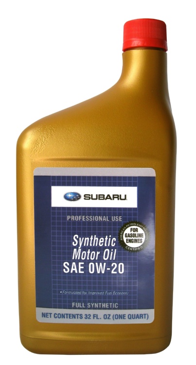 Моторное масло SUBARU Synthetic SN SAE 0W-20 (0,946л) USA