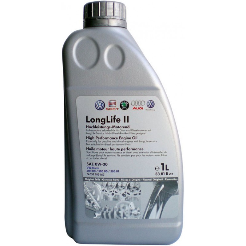 Моторное масло VAG LongLife II 503 00/506 00/506 01 SAE 0W-30 (1л)